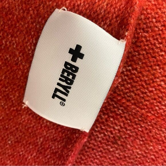 Beryll Cocoon Cashmere Cardigan Oversized Open Front Rust OS NWT - Picture 7 of 7